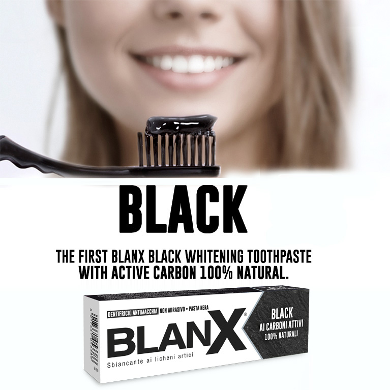Black il primo dentifricio nero sbiancante
